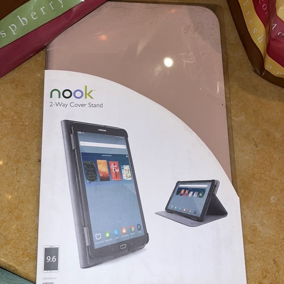 NOOK 2-Way Cover Stand 9.6 Samsung Galaxy Tab E, BRAND NEW BLUSH - Picture 1 of 3